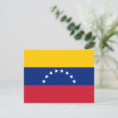Venezolaanse vlag briefkaart (Staand voorkant)