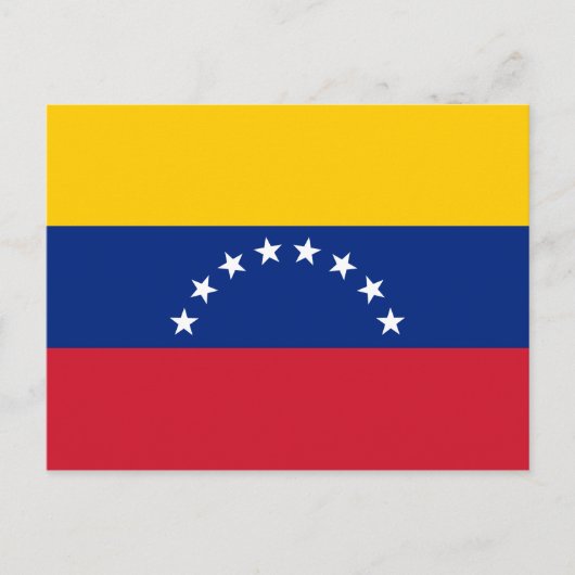 Venezolaanse vlag briefkaart (Voorkant)
