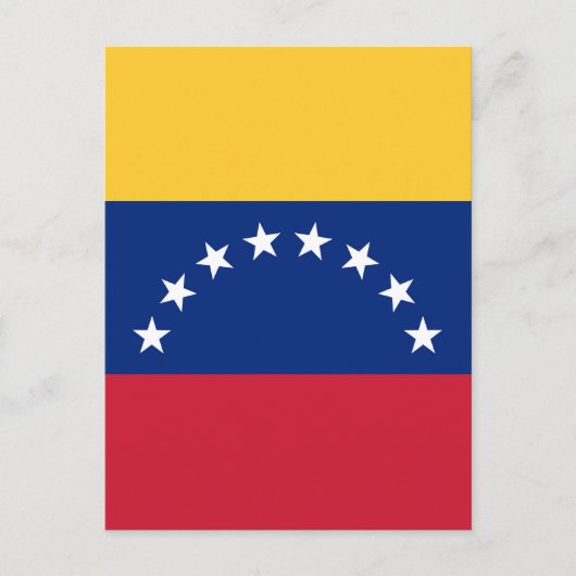 Venezolaanse vlag briefkaart (Voorkant)