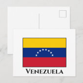 Venezolaanse vlag briefkaart (Voorkant / Achterkant)