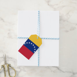 Venezolaanse vlag cadeaulabel