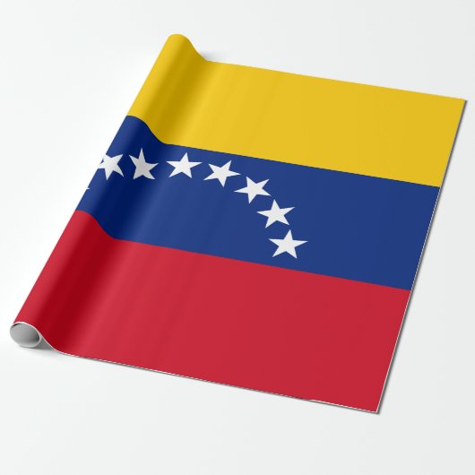 Venezolaanse vlag cadeaupapier (Uitgerold)