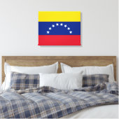 Venezolaanse vlag canvas afdruk (Insitu (Slaapkamer))