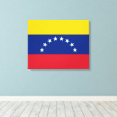 Venezolaanse vlag canvas afdruk (Insitu (Houten vloer))
