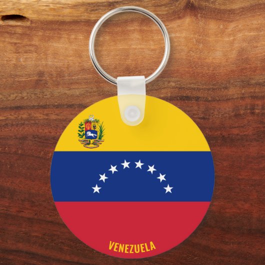 Venezolaanse vlag charmant patriotticum sleutelhanger (Voorkant)