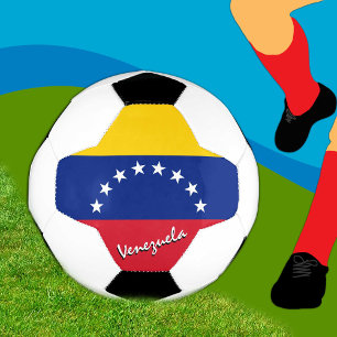 Venezolaanse vlag en Football Voetbal