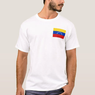 Venezolaanse vlag en kaart T-Shirt