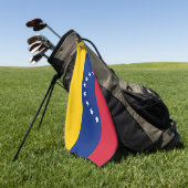 Venezolaanse vlag en Venezolaanse golfvakantie/spo Golfhanddoek (Groen)