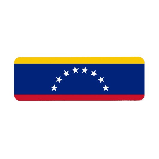Venezolaanse vlag etiket (Voorkant)