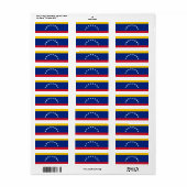 Venezolaanse vlag etiket (Full Sheet)