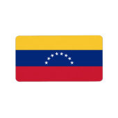 Venezolaanse vlag etiket (Voorkant)