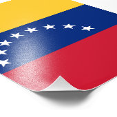 Venezolaanse vlag foto afdruk (Hoek)