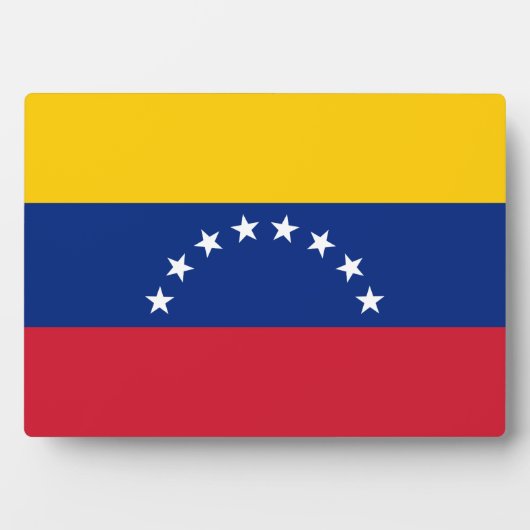 Venezolaanse vlag fotoplaat (voorkant)