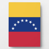 Venezolaanse vlag fotoplaat (voorkant)