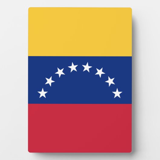 Venezolaanse vlag fotoplaat (voorkant)
