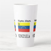 Venezolaanse vlag gepersonaliseerd latte mok (Voorkant)