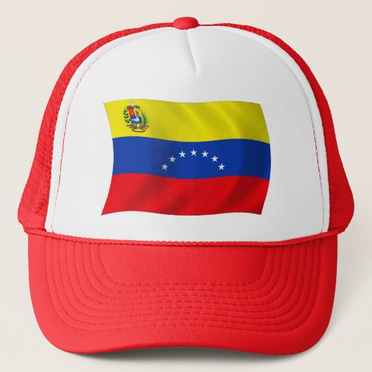 Venezolaanse vlag hoed trucker pet (Voorkant)