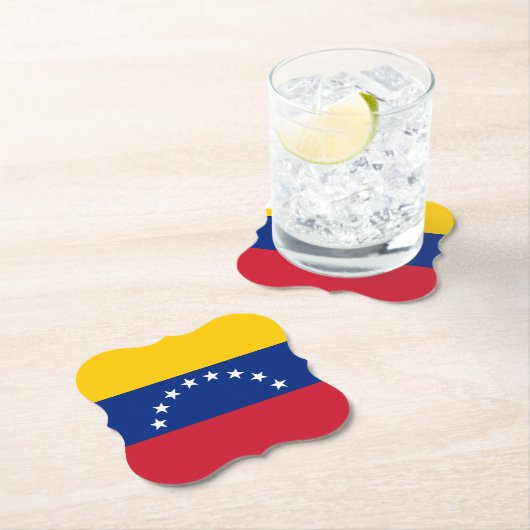 Venezolaanse vlag kartonnen onderzetters (Insitu)