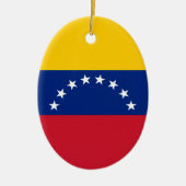 Venezolaanse vlag keramisch ornament (Voorkant)