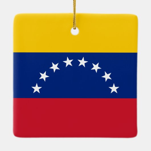 Venezolaanse vlag keramisch ornament (Achterkant)
