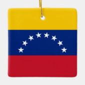 Venezolaanse vlag keramisch ornament (Voorkant)