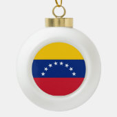 Venezolaanse vlag keramische bal ornament (Voorkant)