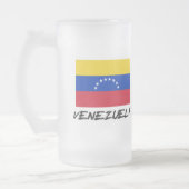 Venezolaanse vlag matglas bierpul (Links)