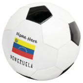 Venezolaanse vlag met Jouw naam Socce Voetbal (Drie kwart)