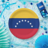 Venezolaanse vlag papieren bordje (Feest)