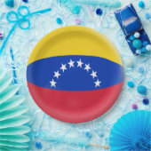 Venezolaanse vlag papieren bordje (Feest)