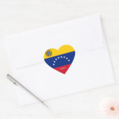 Venezolaanse vlag Patriottisch Hart Sticker (Envelop)