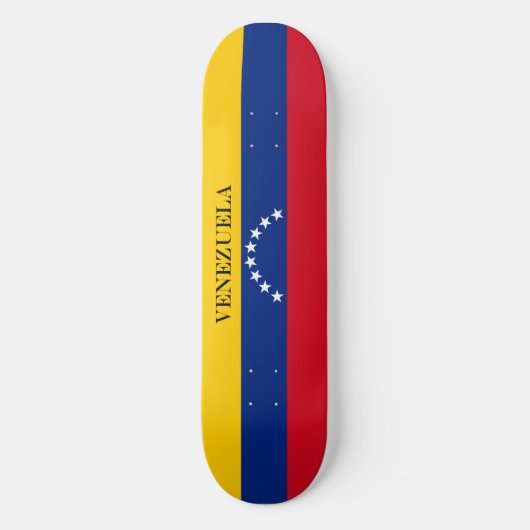Venezolaanse vlag persoonlijk skateboard (Voorkant)