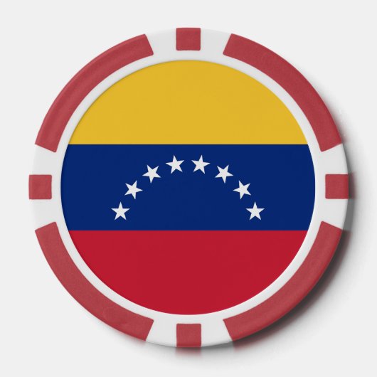 Venezolaanse vlag poker chips (Voorkant)