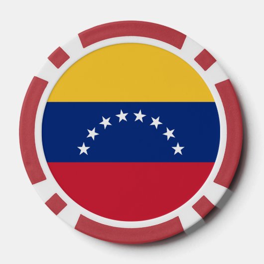 Venezolaanse vlag poker chips (Achterkant)