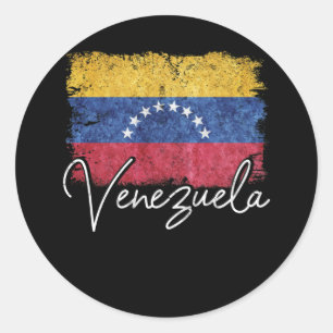 Venezolaanse  vlag - Pride Roots Ronde Sticker