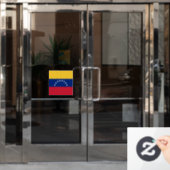 Venezolaanse vlag raamsticker (Kantoordeur)