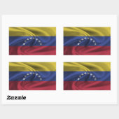 Venezolaanse vlag rechthoekige sticker (Vel)