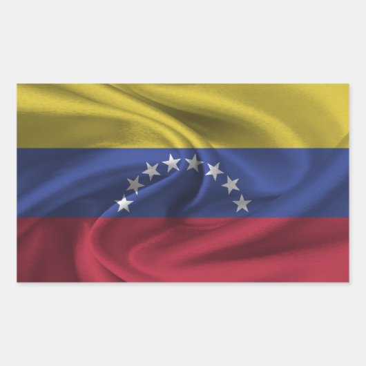 Venezolaanse vlag rechthoekige sticker (Voorkant)