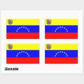 Venezolaanse vlag rechthoekige sticker (Vel)