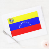 Venezolaanse vlag rechthoekige sticker (Envelop)