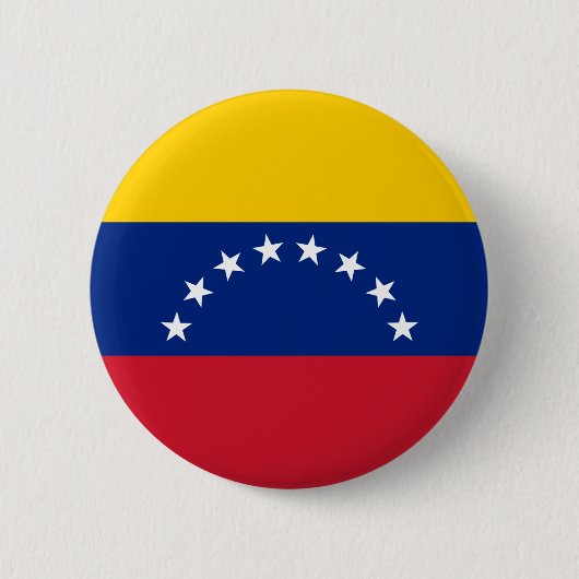 Venezolaanse vlag ronde button 5,7 cm (Voorkant)