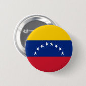 Venezolaanse vlag ronde button 5,7 cm (Voorkant /achterkant)
