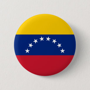 Venezolaanse vlag ronde button 5,7 cm