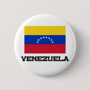 Venezolaanse vlag ronde button 5,7 cm