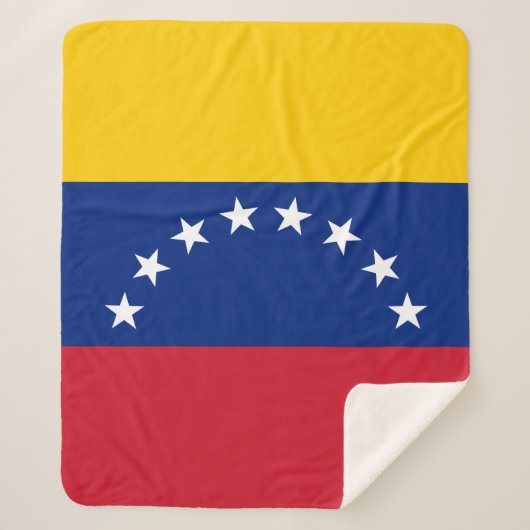Venezolaanse vlag sherpa deken (Voorkant)