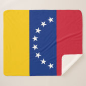 Venezolaanse vlag sherpa deken (Voorkant (horizontaal))