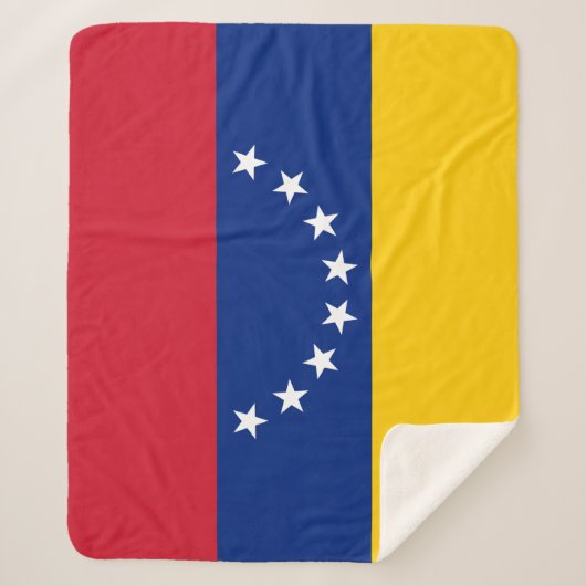 Venezolaanse vlag sherpa deken (Voorkant)