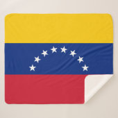Venezolaanse vlag sherpa deken (Voorkant (horizontaal))