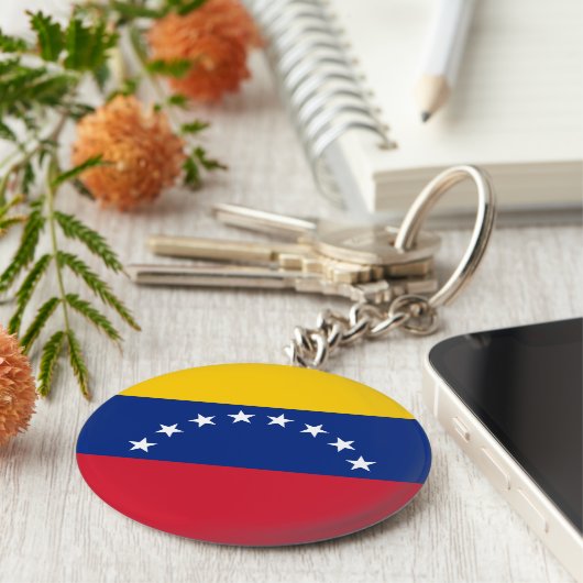 Venezolaanse vlag sleutelhanger (Zijkant)