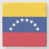 Venezolaanse vlag stenen onderzetter (Voorkant)